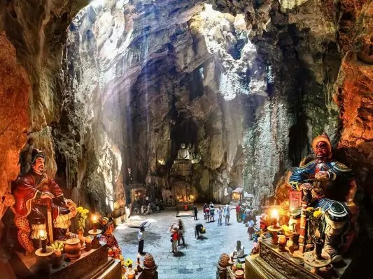 Marble Mountain from Hoi An – Half-Day Tour with Am Phu Cave, Monkey Mountain and Lady Buddha