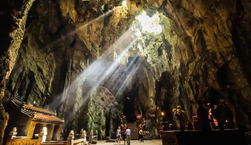 marble mountain tour from hoi an - ngu hanh son - hoi an fairy tour - tour and show in hoi an