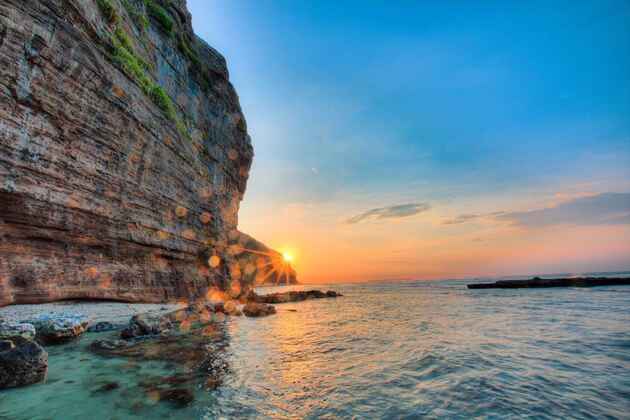 Volcanic rock formations on Ly Son Island