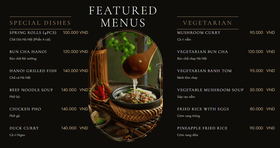 Vietnamese Cuisine in Hoi An - Met