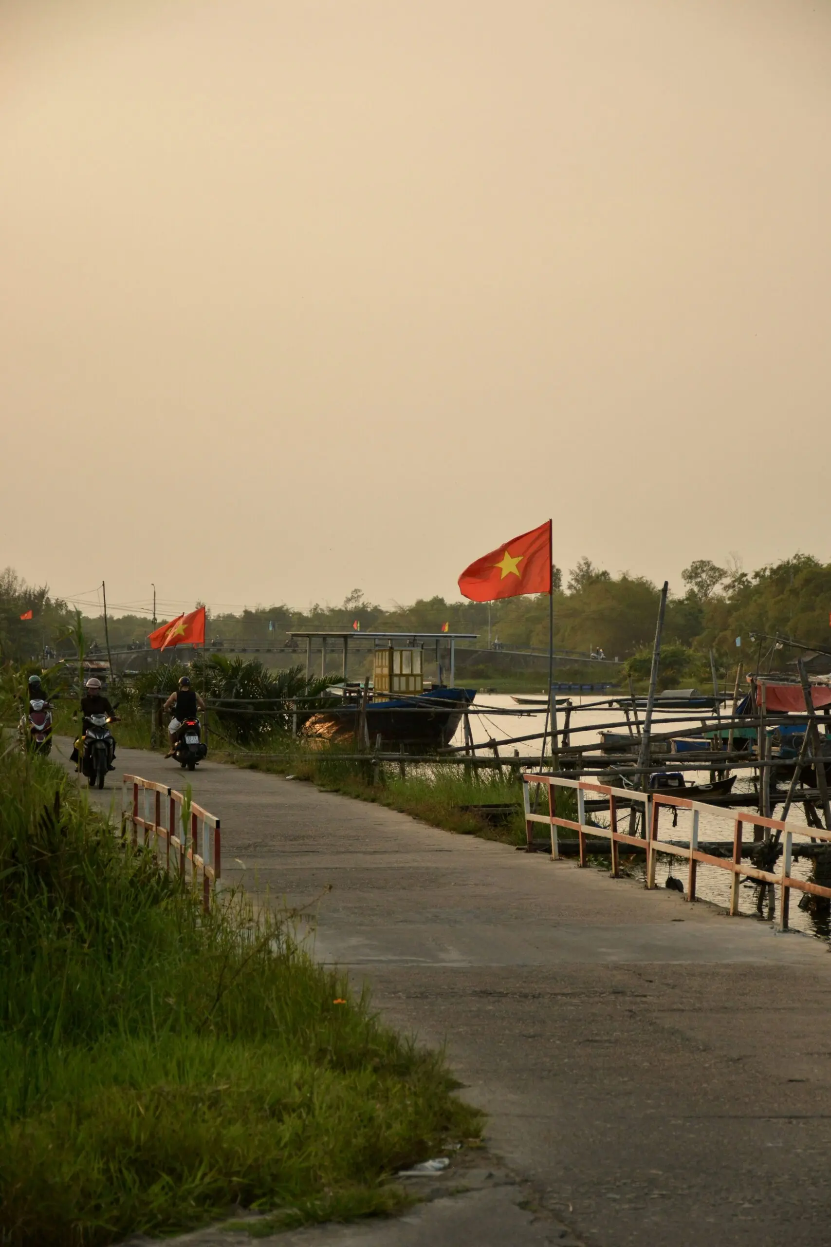 Riverside life on Cam Kim island