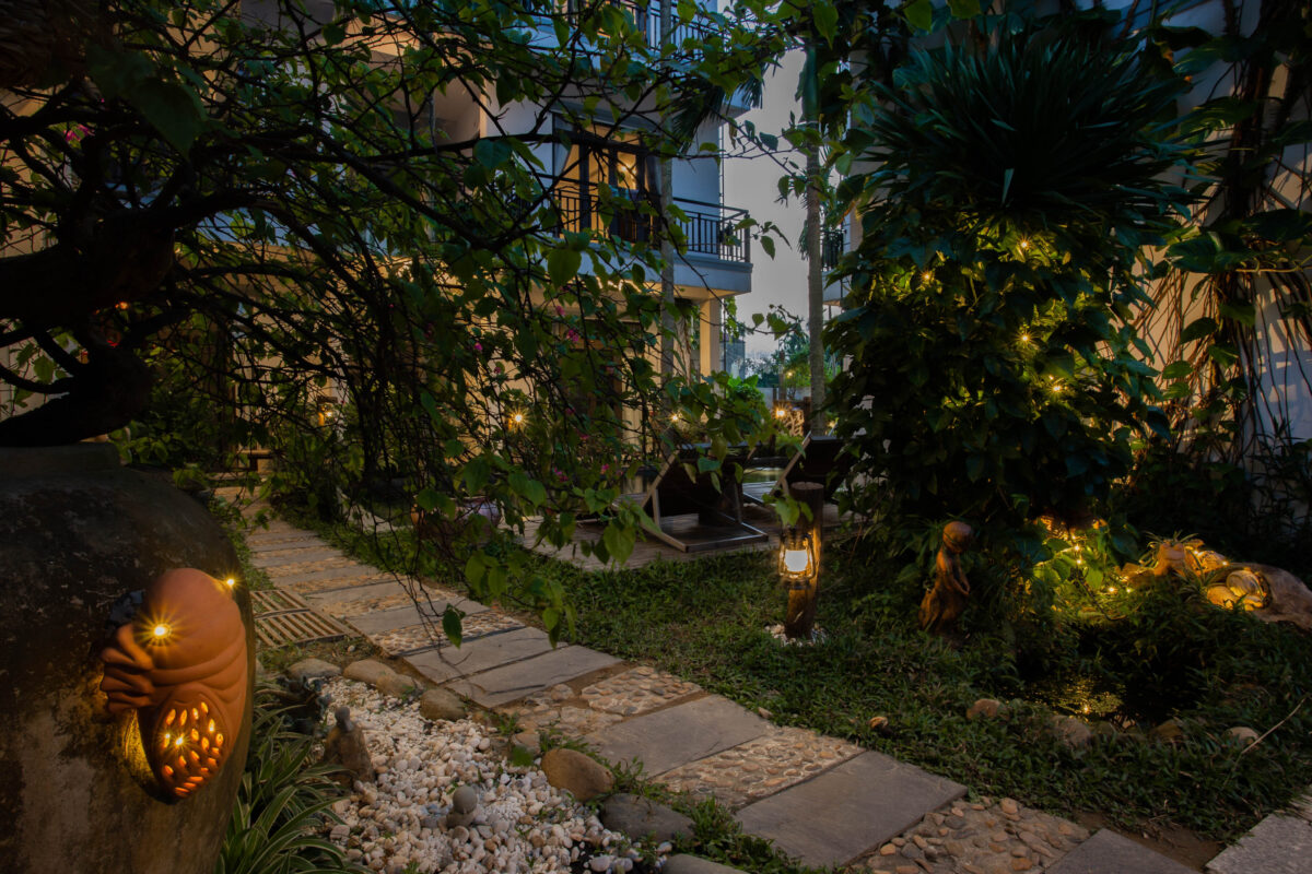 Garden and rooms at Hoi An Fairy Garden Villa, Cam Nam, Hoi An